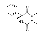 methyl (R)-2-(methoxycarbonylamino)-2-phenylbutanoate Structure