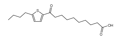 10-(5-butyl-thiophen-2-yl)-10-oxo-decanoic acid结构式