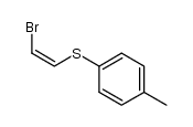 Z-β-bromovinyl p-tolyl sulfide结构式