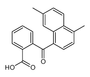 2-(4,7-dimethylnaphthalene-1-carbonyl)benzoic acid结构式