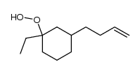 3-(but-3-en-1-yl)-1-ethyl-1-hydroperoxycyclohexane结构式
