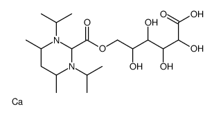 calcium 6-[2,2-bis(dipropan-2-ylamino)acetyl]oxy-2,3,4,5-tetrahydroxy-hexanoic acid Structure