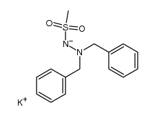 potassium salt of N2, N2-dibenzylmethanesulfonohydrazide Structure