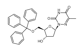 5'-O-trityl-6-azathymidine结构式