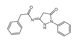 N-(5-oxo-1-phenyl-4H-pyrazol-3-yl)-2-phenylacetamide结构式