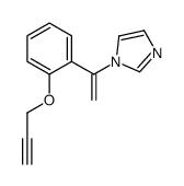 1-[1-(2-prop-2-ynoxyphenyl)ethenyl]imidazole结构式