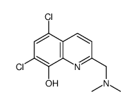 5,7-dichloro-2-[(dimethylamino)methyl]quinolin-8-ol Structure