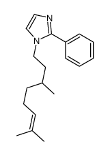 1-(3,7-dimethyloct-6-enyl)-2-phenylimidazole Structure