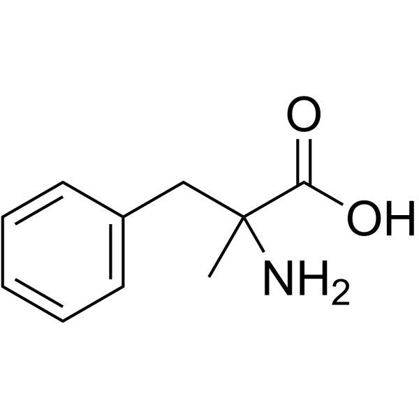 2-Amino-2-methyl-3-phenylpropionic acid structure