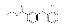 ethyl 3-[(3-chloropyridin-2-yl)amino]benzoate结构式