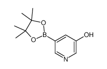 5-(4,4,5,5-Tetramethyl-1,3,2-dioxaborolan-2-yl)pyridin-3-ol Structure