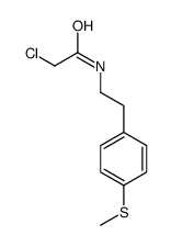 2-Chloro-N-{2-[4-(methylsulfanyl)phenyl]ethyl}acetamide Structure