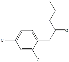 1-(2,4-DICHLOROPHENYL)PENTAN-2-ONE结构式