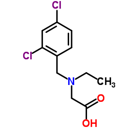 N-(2,4-Dichlorobenzyl)-N-ethylglycine Structure