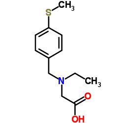 N-Ethyl-N-[4-(methylsulfanyl)benzyl]glycine Structure