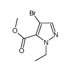 methyl 4-bromo-1-ethyl-1H-pyrazole-5-carboxylate(SALTDATA: FREE) Structure