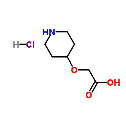 (4-Piperidinyloxy)acetic acid hydrochloride (1:1)结构式