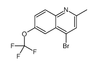 4-Bromo-2-methyl-6-trifluoromethoxyquinoline结构式