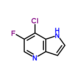 7-Chloro-6-fluoro-1H-pyrrolo[3,2-b]pyridine structure