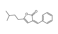 (3E)-3-benzylidene-5-(3-methylbutyl)furan-2-one结构式