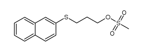 2-[(3-methylsulfonyloxy)thiopropoxy]naphthalene结构式