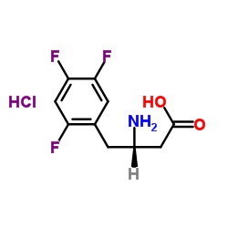 (S)-3-AMINO-4-(2,4,5-TRIFLUOROPHENYL)BUTANOIC ACID HYDROCHLORIDE Structure