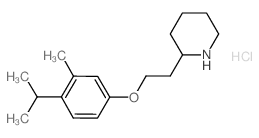 2-[2-(4-Isopropyl-3-methylphenoxy)ethyl]-piperidine hydrochloride Structure