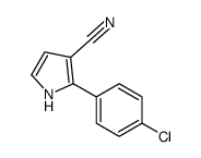 2-(4-氯苯基)-1H-吡咯-3-甲腈结构式