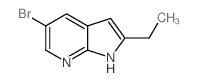 5-溴-2-乙基-1H-吡咯并[2,3-b] 吡啶结构式