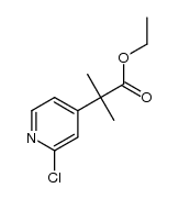 ethyl 2-(2-chloropyridin-4-yl)-2-methylpropanoate Structure