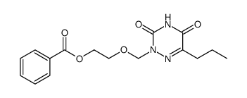 benzoic acid 2-((5-propyl-6-azauracil-1-yl)methoxy)ethyl ether Structure