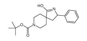 1-Oxo-3-phenyl-2,8-diazaspiro[4.5]decane-8-carboxylic acidtert-butyl ester Structure