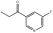 1-(5-氟吡啶-3-基)丙-1-酮结构式