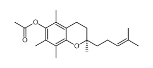 2,5,7,8-tetramethyl-2-(4-methyl-3-penten-1-yl)-6-acetoxychroman结构式