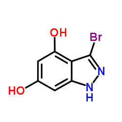 3-Bromo-1H-indazole-4,6-diol picture