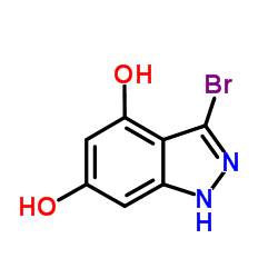 3-Bromo-1H-indazole-4,6-diol Structure