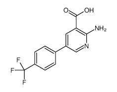 2-amino-5-[4-(trifluoromethyl)phenyl]pyridine-3-carboxylic acid Structure