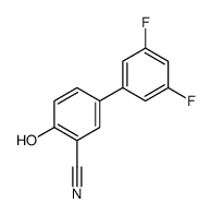 5-(3,5-difluorophenyl)-2-hydroxybenzonitrile结构式