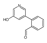 2-(5-hydroxypyridin-3-yl)benzaldehyde Structure