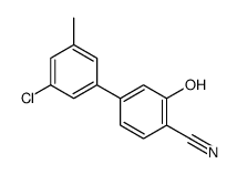 4-(3-chloro-5-methylphenyl)-2-hydroxybenzonitrile结构式