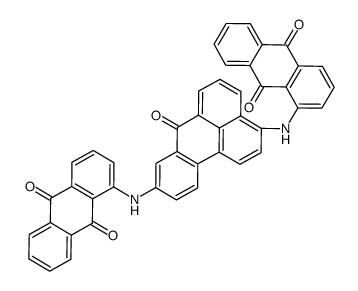 1,1’-[(7-氧代-7H-苯并[DE]蒽-3,9-二基)二亚氨基]二(9,10-蒽二酮)结构式