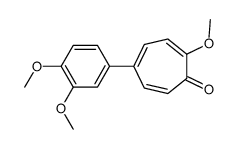 5-(3,4-dimethoxyphenyl)-2-methoxycyclohepta-2,4,6-trien-1-one结构式