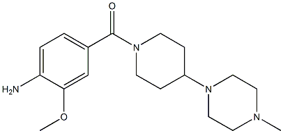 (4-aMino-3-Methoxyphenyl)(4-(4-Methylpiperazin-1-yl)piperidin-1-yl)Methanone Structure