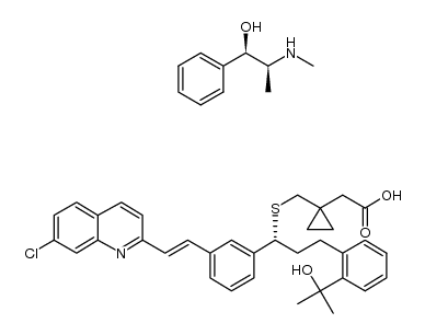 Montelukast L-ephedrine salt结构式