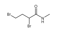 N-methyl-2,4-dibromobutyric acid amide Structure