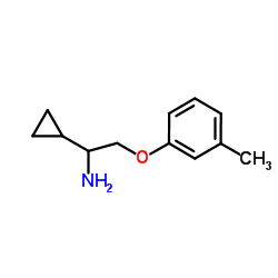 1-cyclopropyl-2-(3-methylphenoxy)ethanamine Structure