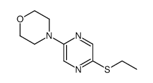 4-(5-(ethylthio)pyrazin-2-yl)morpholine结构式