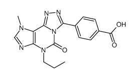 4-(9-methyl-5-oxo-6-propyl-[1,2,4]triazolo[3,4-f]purin-3-yl)benzoic acid Structure