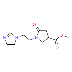 Methyl 1-[2-(1H-imidazol-1-yl)ethyl]-5-oxopyrrolidine-3-carboxylate Structure