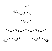 4-[bis(4-hydroxy-3,5-dimethylphenyl)methyl]benzene-1,2-diol结构式